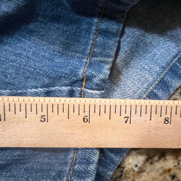 Tommy Hilfiger Women’s Plus Size 18 High Waisted Boyfriend Blue Jean Short Retro - Picture 8 of 8